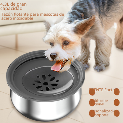 SplashGuard Stainless Steel Pet Bowl