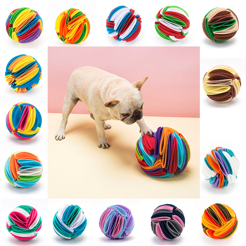 Collapsible IQ Snuffle Ball for Dogs