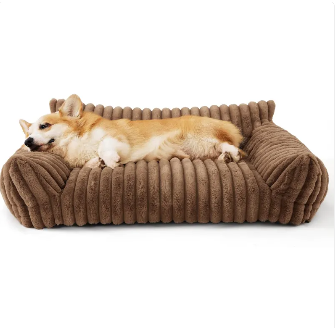 Comfy Orthopedic Plush Dog Sofa Bed
