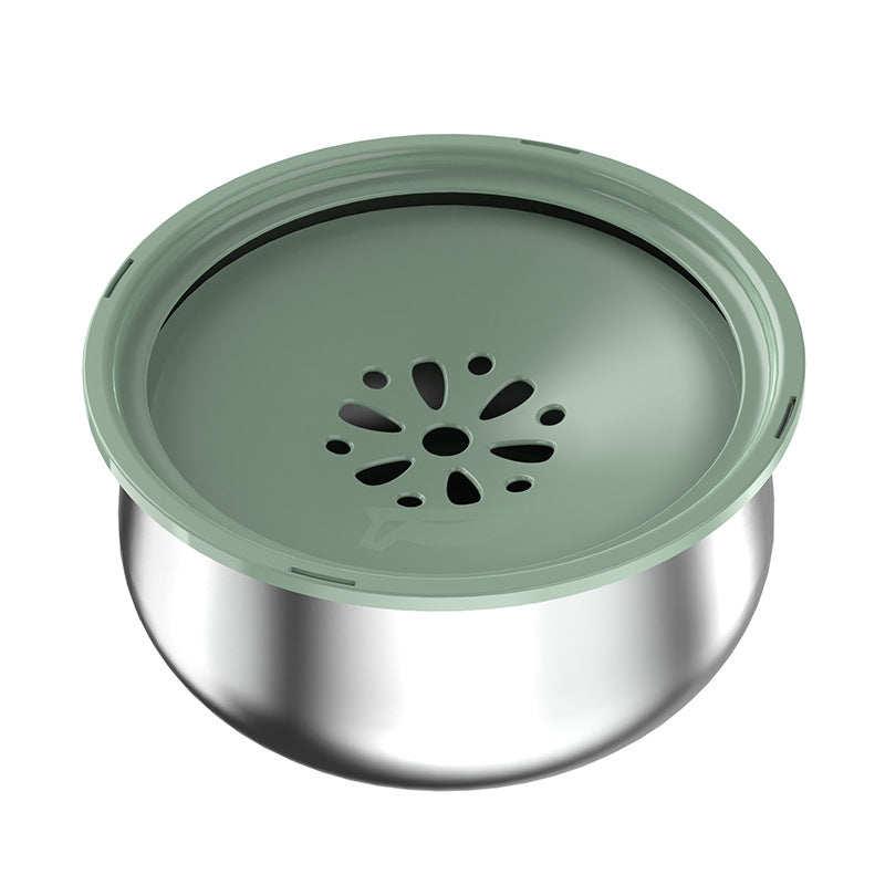 SplashGuard Stainless Steel Pet Bowl