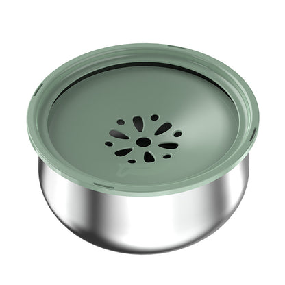 SplashGuard Stainless Steel Pet Bowl